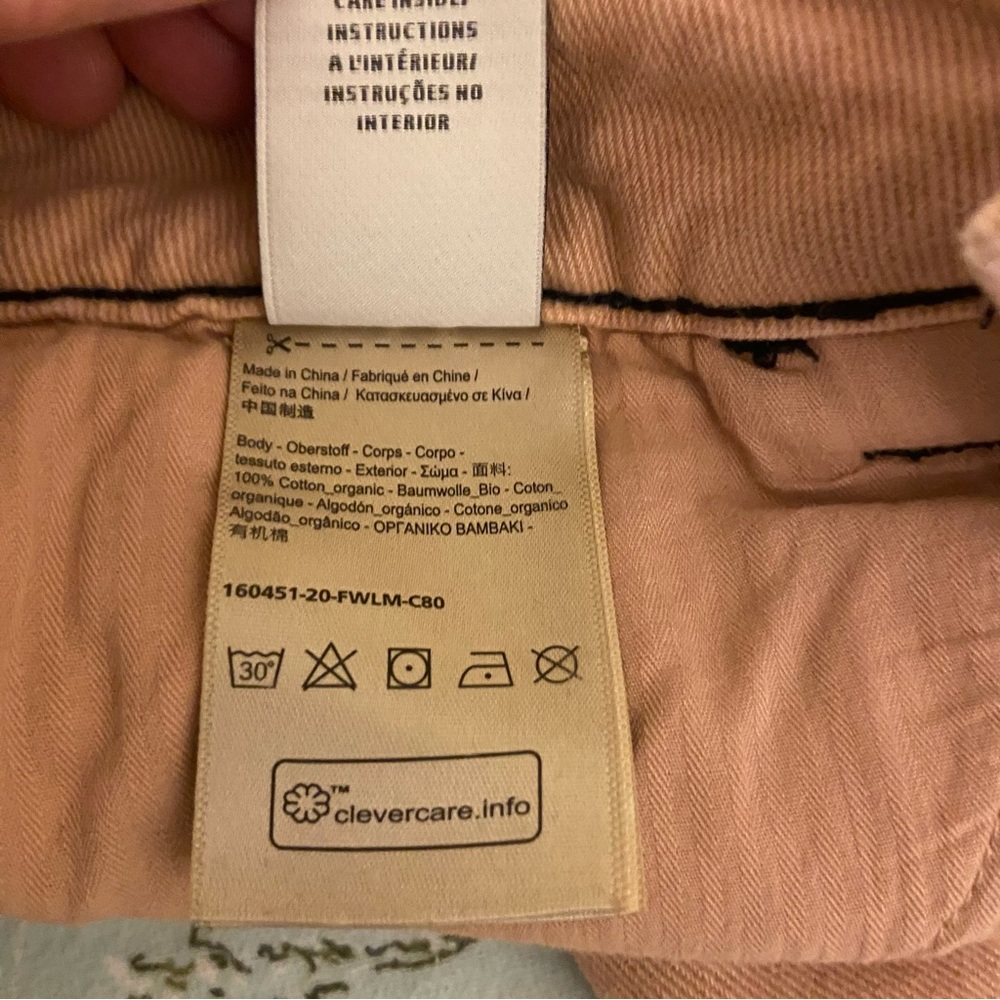 SALE Scotch & Soda peach colored wide flare jeans 24 EUC - Picture 8 of 13